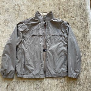 Cool vintage oversized gray wind breaker by Waterproof, size XL
